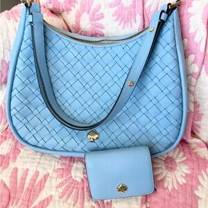 Kate Spade Woven Leather Shoulder Bag